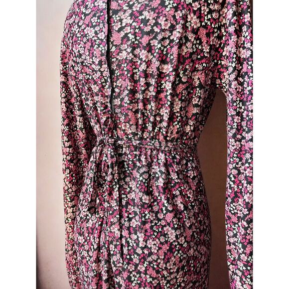 Vintage 60s Prairie Dress | Embroidered Bib Yoke Mini | Romantic Cottagecore | M - Picture 7 of 10